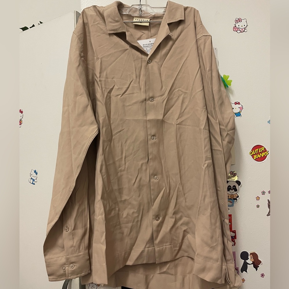 Youngla button up long sleeve shirt